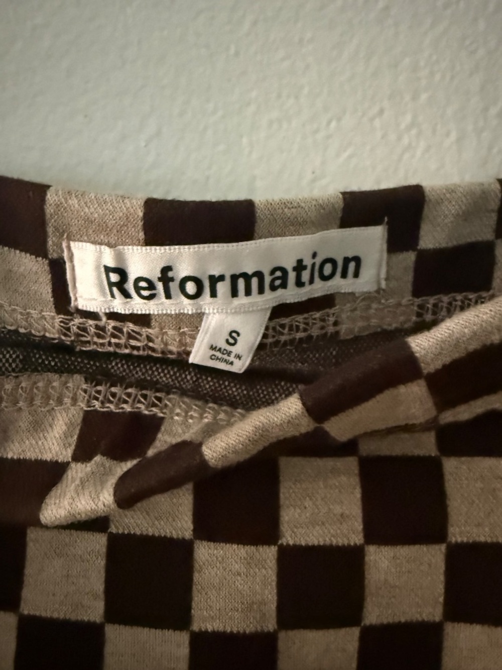 Reformation | Gingham Midi Skirt - Picture 4 of 5